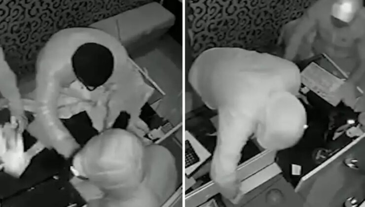 40 saniyede 1.5 milyonluk altın hırsızlığı kamerada