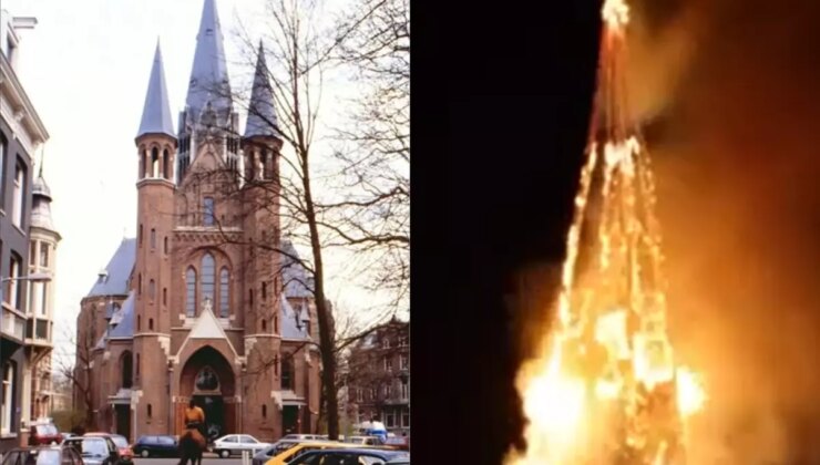 Amsterdam’daki 150 yıllık kilise alevlere teslim oldu