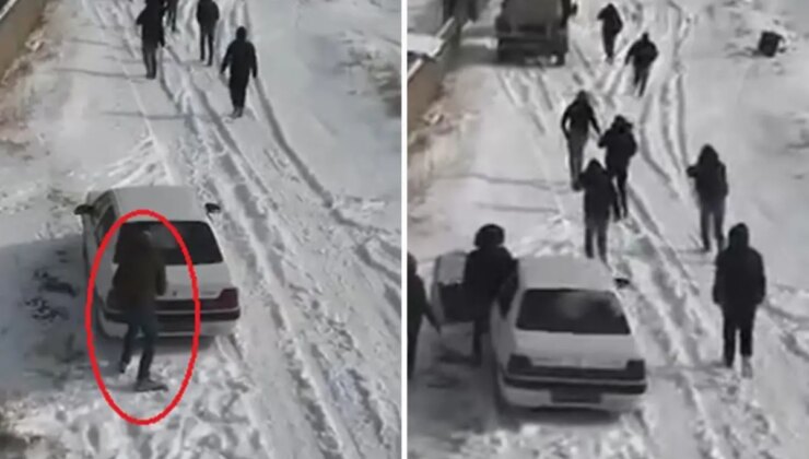 Köpek dövüştürenlerin dronu görüp kaçtığı anlar kamerada