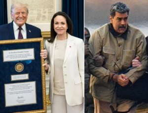 Machado kendisine verilen Nobel Barış ödülünü Trump’a sundu
