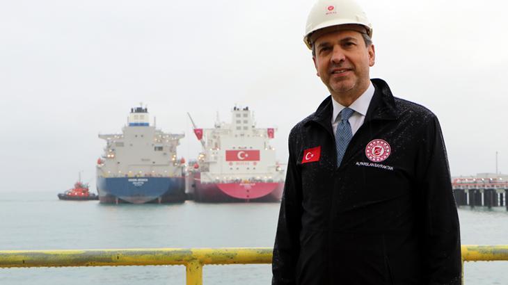 Bakan Bayraktar: 2 yılda 200 milyon metreküplük gazı gemilerle alır hale geleceğiz