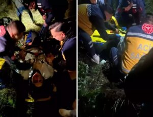 Korkunç olay! 50 metreden düştü, takıldığı ağaçlar hayatını kurtardı