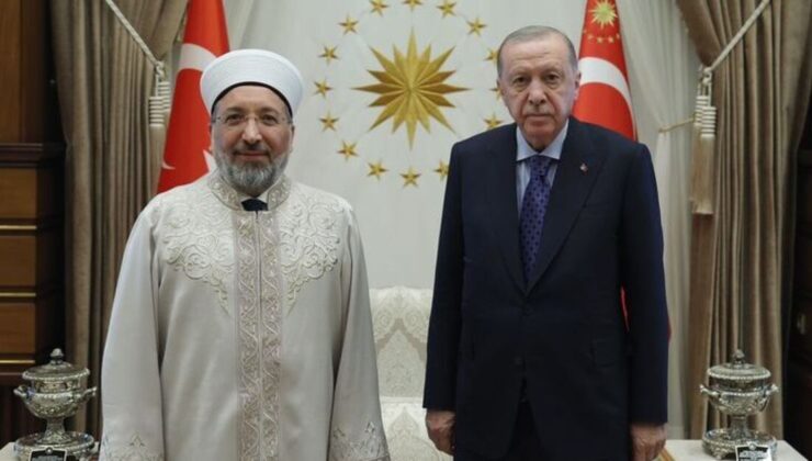 Cumhurbaşkanı Erdoğan, Diyanet İşleri Başkanı Arpaguş’u kabul etti
