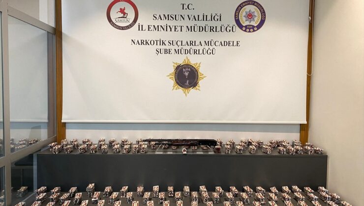 Samsun’da 13 bin 48 uyuşturucu hap ele geçirildi