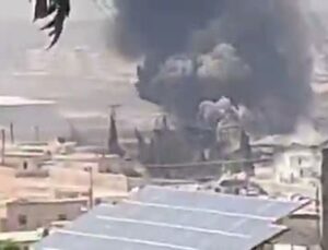 Suriye’nin İdlib kentinde mühimmat deposunda patlama meydana geldi