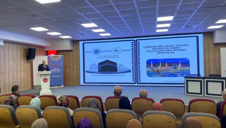 Denizli’de Kasım’da umreye gidecek 186 vatandaşa hazırlık semineri verildi